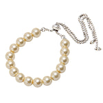 Load image into Gallery viewer, Glossy Off White 8MM Shell-Pearls Bracelet
