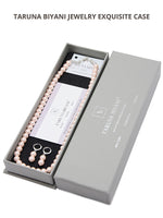 Load image into Gallery viewer, 8MM (Medium Pearl Size) Pastel Pink Shell-Coated High Luster Pearls Necklace Jewelry Set
