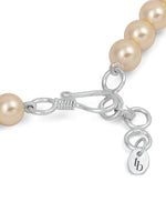 Load image into Gallery viewer, 8MM (Medium Pearl Size) Off-White Shell-Coated High Luster Pearls Necklace Jewelry Set
